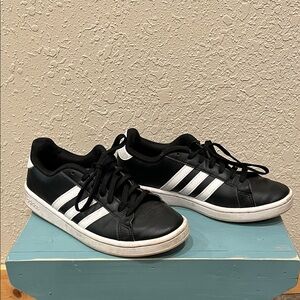 Adidas Classic Black and White Trainers